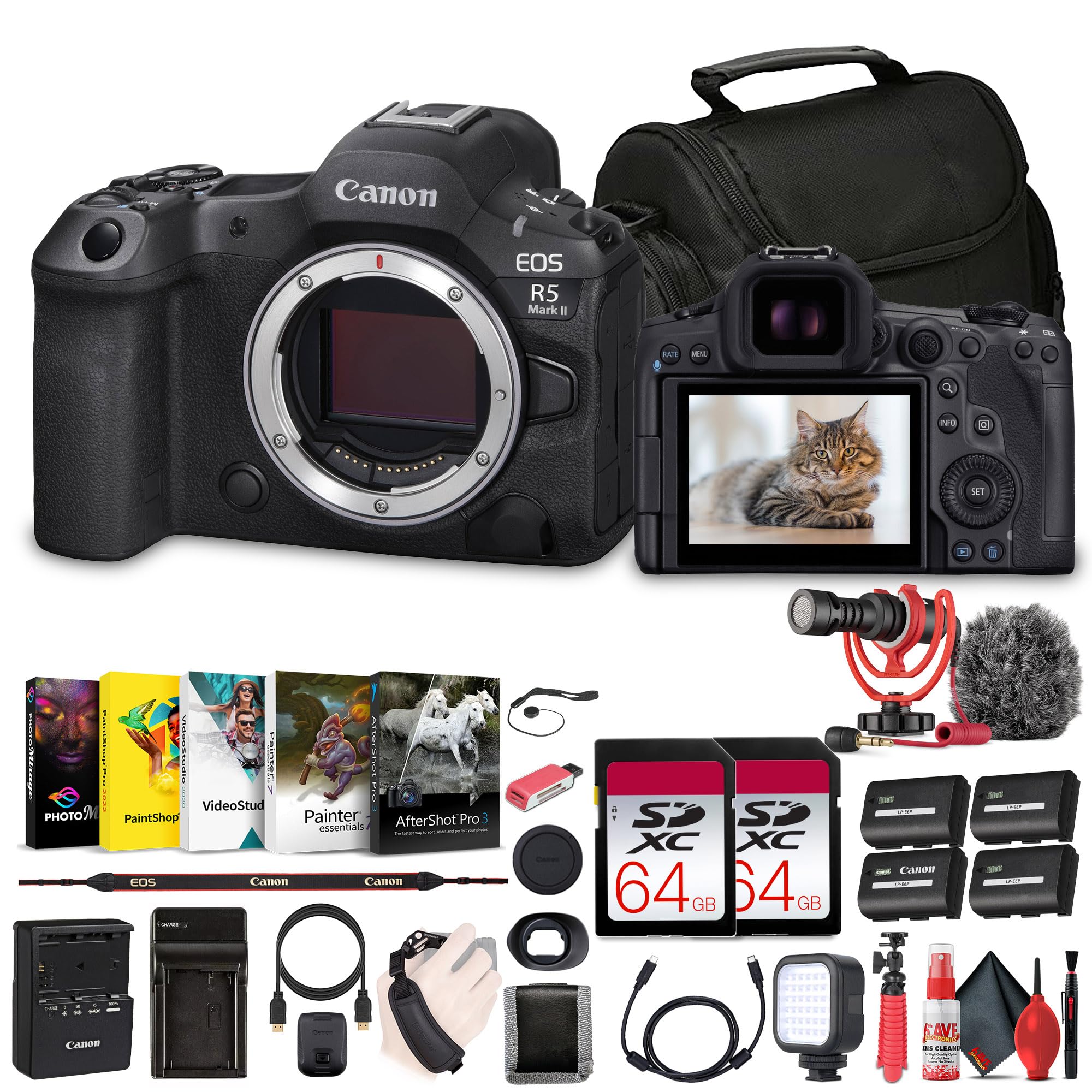 Amazon.com : Canon EOS R5 Mark II Mirrorless Camera, 45MP, Full